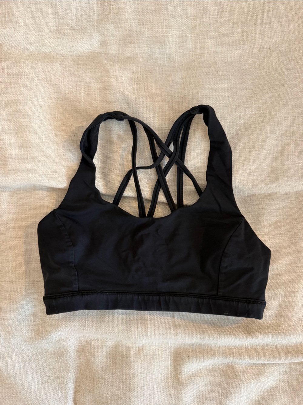lululemon athletica Black Strappy Crisscross Sports Bra
